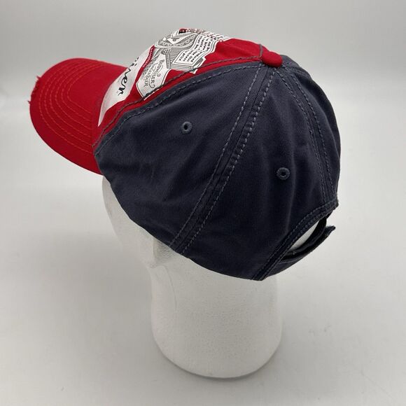 Budweister Distressed Baseball Cap King of Beers Low Profile Adjustable Strap - Picture 6 of 9